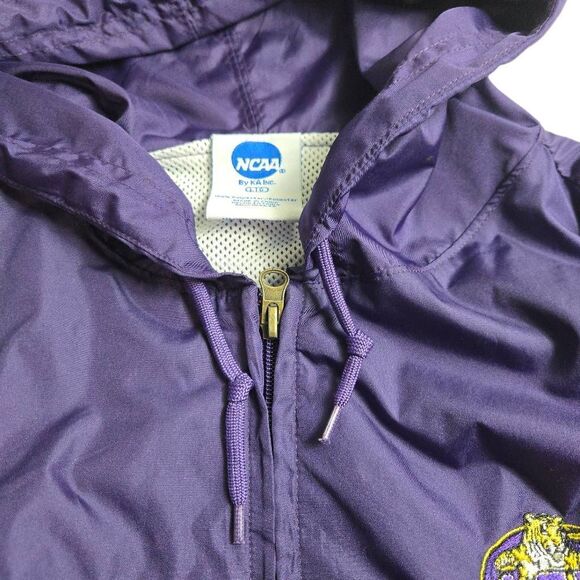 NCAA LSU Tigers Jacket Windbreaker with Hood L - Picture 4 of 7